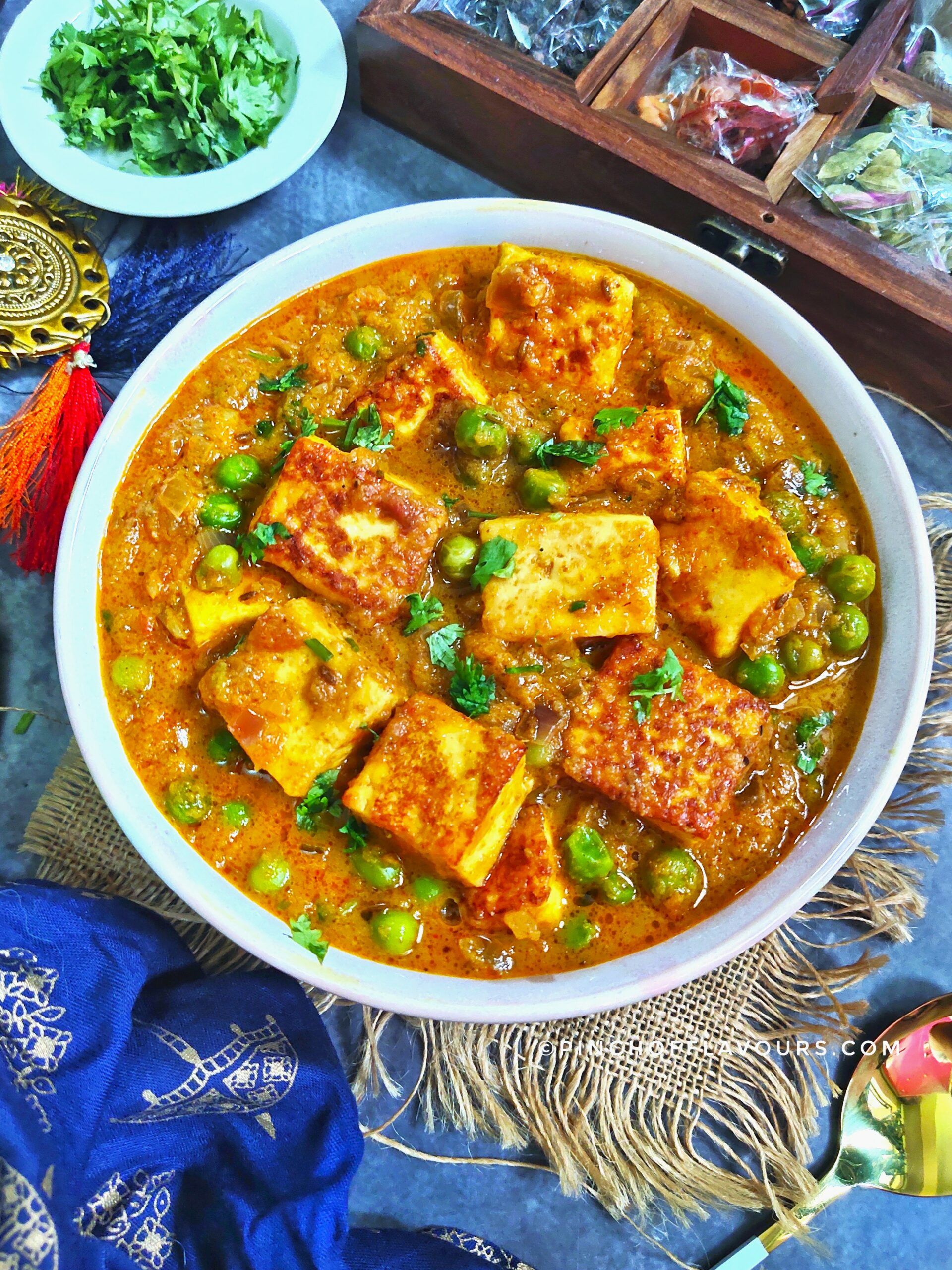 Matar Paneer Half